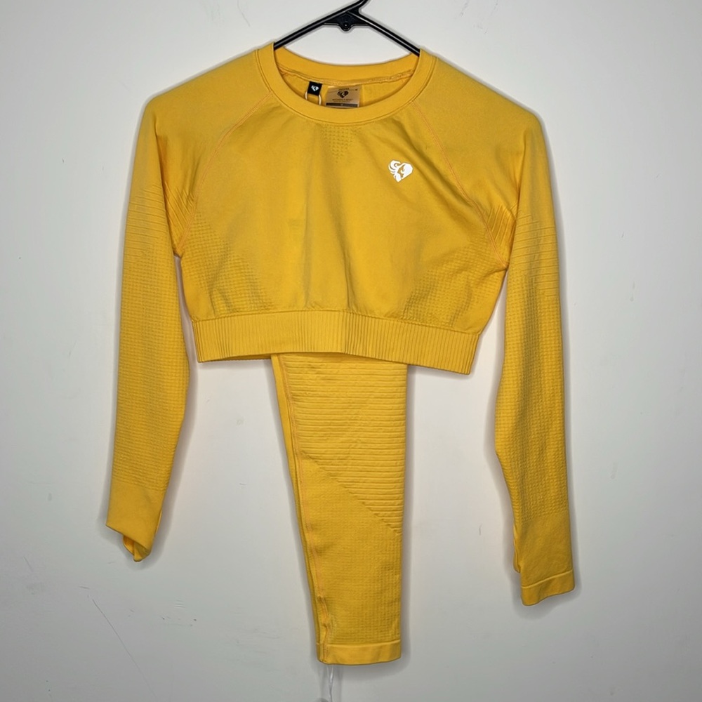 Yellow Women's Activewear Set